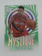 2019-20 Panini Illusions CJ McCollum Mystique Green Acetate #12 Blazers