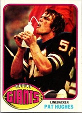 1976 Topps- Football # 117 Pat Hughes New York Giants 