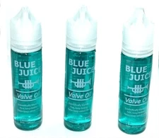 3 BOTTLES 2 oz. ea. - Blue Juice Synthetic Valve Oil for Fast Valve Action