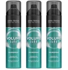 *PACK OF 3* John Frieda VOLUME LIFT HAIR SPRAY for Fine or Flat Hair 10 oz 283 g