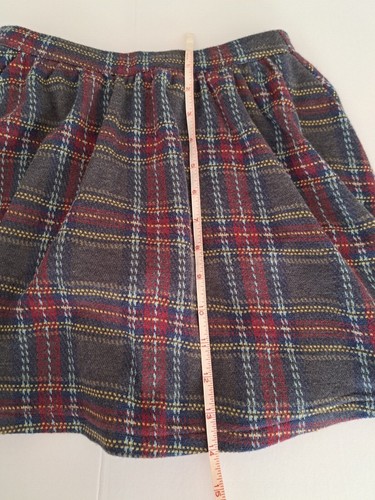 Lands' End Girls Grey/Red Plaid Uniform Skort--Size 7 USA Seller - Picture 5 of 6