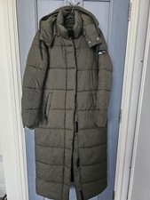 Superdry Green Long Winter Jacket With A Hood S