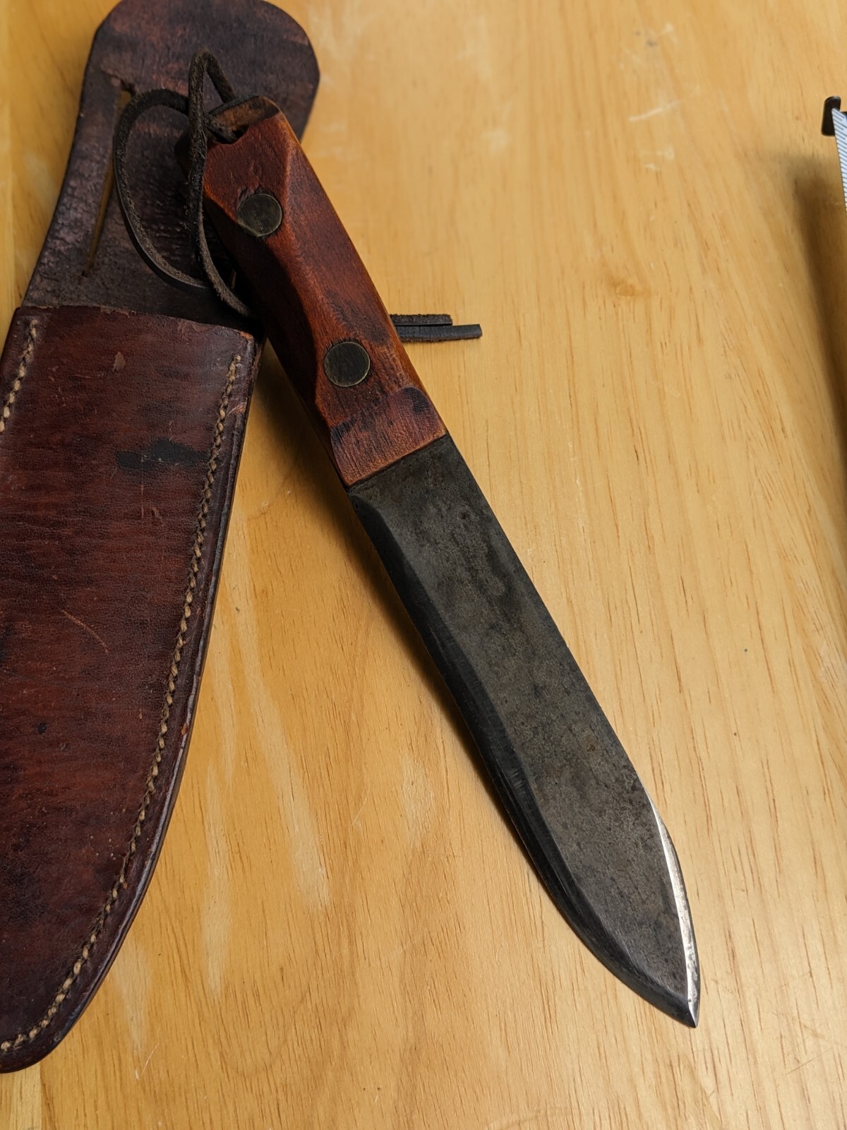 USMC Briddell Cleaver Cut into Ek Commando shaped WW2 Theater Knife Dagger eBay