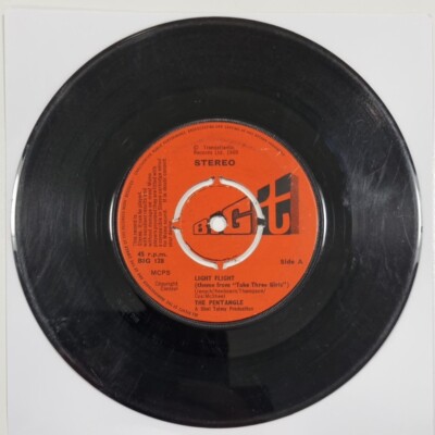 The Pentangle - Light Flight - VG 7'' vinyl single 1969 Folk Rock