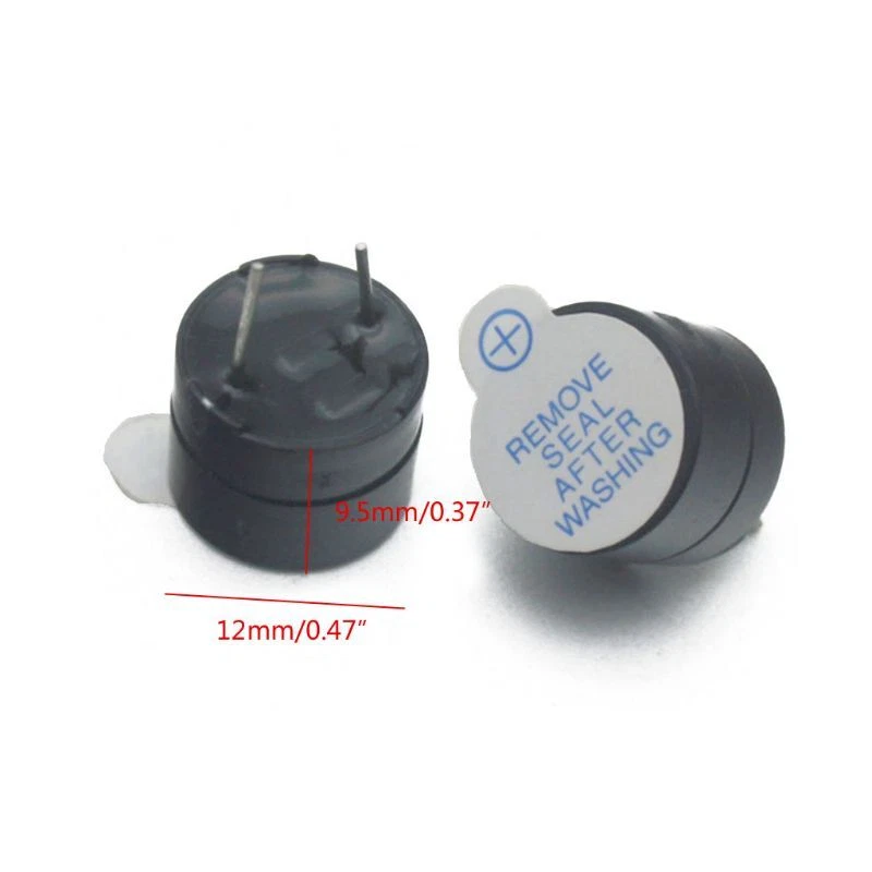 10pcs Active Buzzer Magnetic 5V Long Continous Beep Tone 12*9.5mm For Arduino - Image 3 of 4