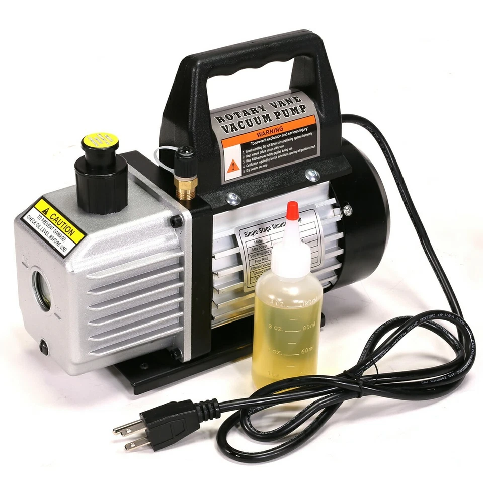 Juego de manómetros de CA Combo 3 bomba de vacío de aire CFM HVAC + R134A kit aire acondicionado Foto 2 de 4