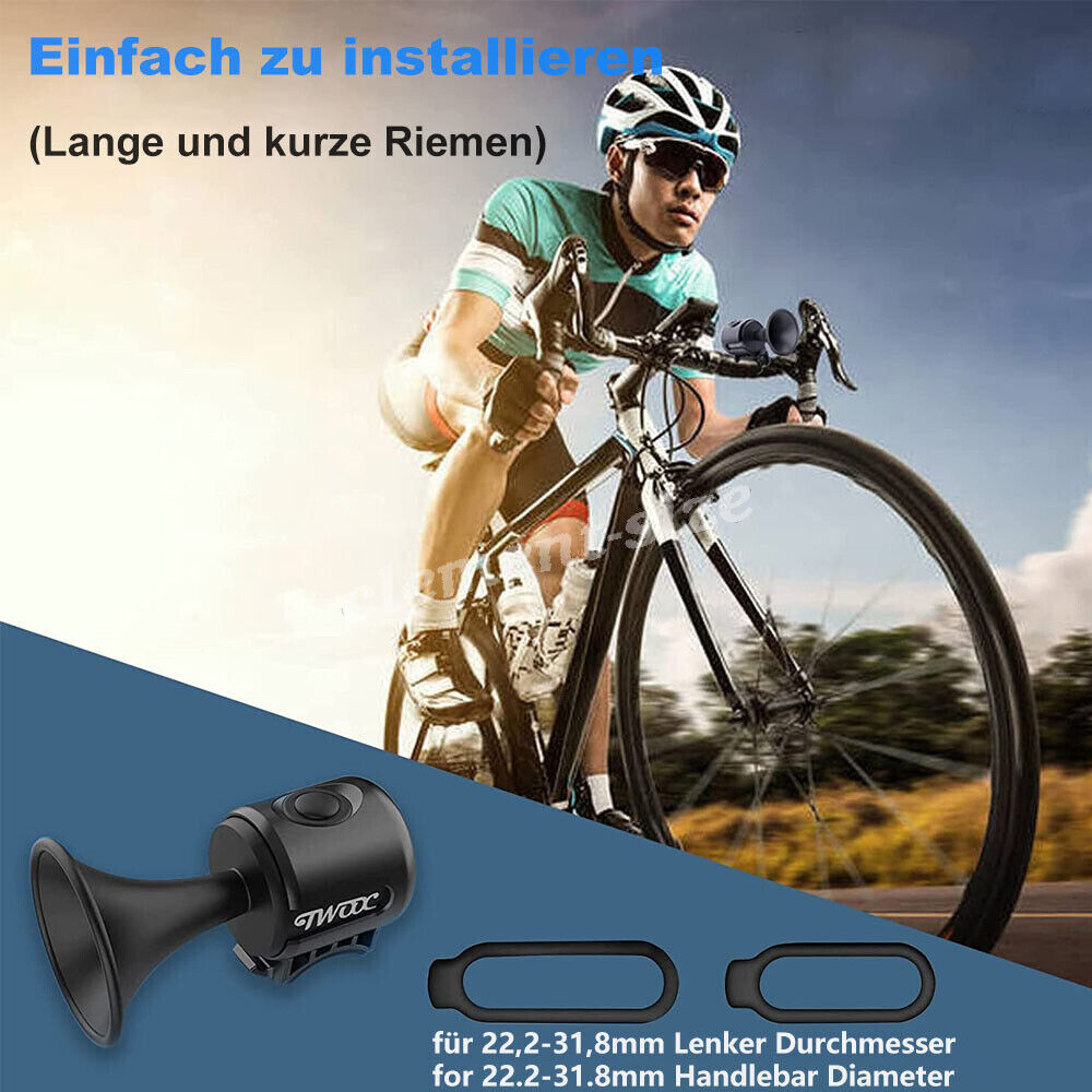 Rockbros Klingel Elektrische Fahrrad Klingel 120dB Lautstark  Hupe Lenker  Glocke Alarmring Wasserdicht IPX4  Fr Roller & Fahrrad