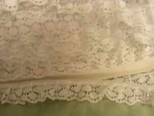 Gathered White Lace 20 metres  228 