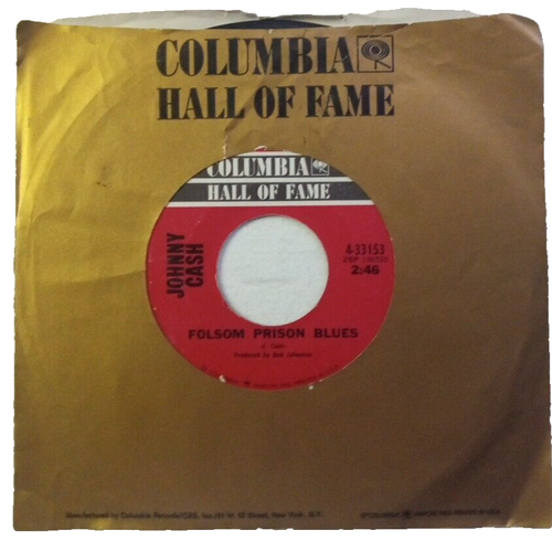 Johnny Cash, Folsom Prison Blues / Daddy Sang Bass, 1968, 45 Rpm, 7 inch, Record - Picture 7 of 7