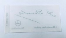 Genuine Mercedes Benz Daimler Signature Windshield Sticker Genuine Mercedes Benz Daimler Signature Windshield Sticker