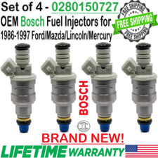 New 4 Sets Bosch Genuine Fuel Injectors For 1987 1988 1989 Ford F-350 7.5l V8 New 4 Sets Bosch Genuine Fuel Injectors For 1987 1988 1989 Ford F-350 7.5l V8