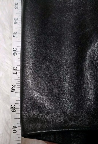 Vintage Leather Pants Womens 28/S/6 Petite/Cropped Black Soft Satin Lined Great! - Picture 18 of 20