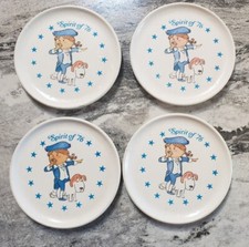 Vintage Chilton Toys - George Washington Toy Plates - Spirit of '76 - 1976 -