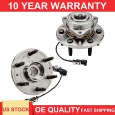 (2) Front Wheel Bearing Hub for 14-18 Chevy Silverado GMC Sierra 1500 Tahoe 4WD
