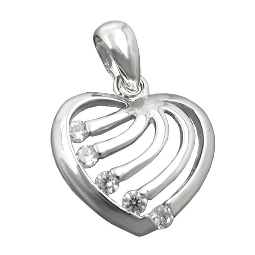 Collana Con Ciondolo Cubo In Argento Placcato E Zirconi, Catena 45 Cm, Jewelryboxes - Foto 2