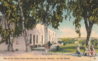 Postcard Dude Ranch near Tucson, Arizona. - La Osa Ranch VTG ME5.