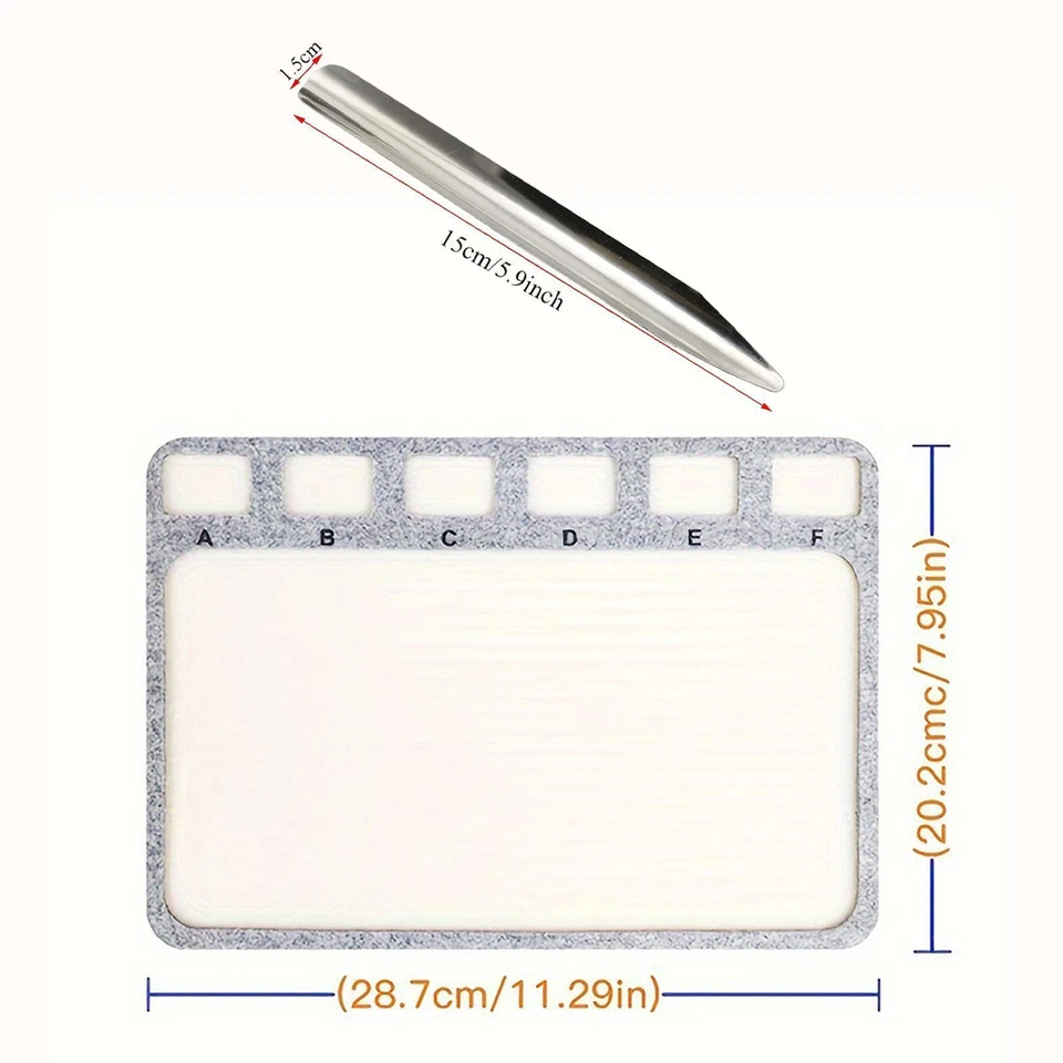 Bead Mat Soft Surface Bead Board for DIY Hobbies Beading Supplies Art Crafts - Image 4 of 4