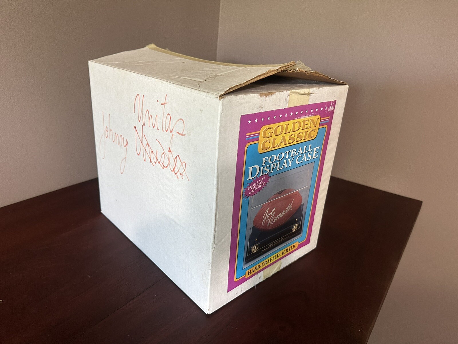 Johnny Unitas Signed Autographed Football Golden Classic Football