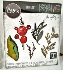 Holiday Brushstroke Christmas Branch Sizzix Thinlits Die Set by Tim Holtz 664736