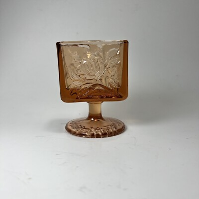 cigarette holder ebay Vintage Tiara Glass Cabbage Rose Pedestal Cigarette Holder