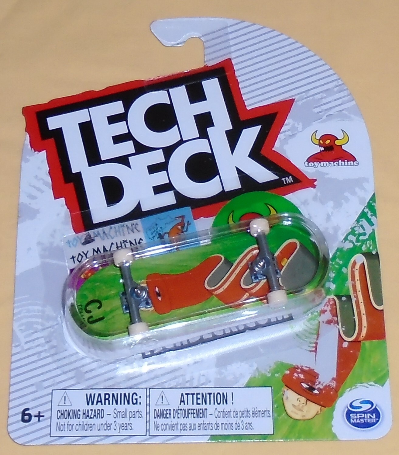 Toy Machine Tech Deck Ultra Rare fingerboard Spin Master CJ Collins