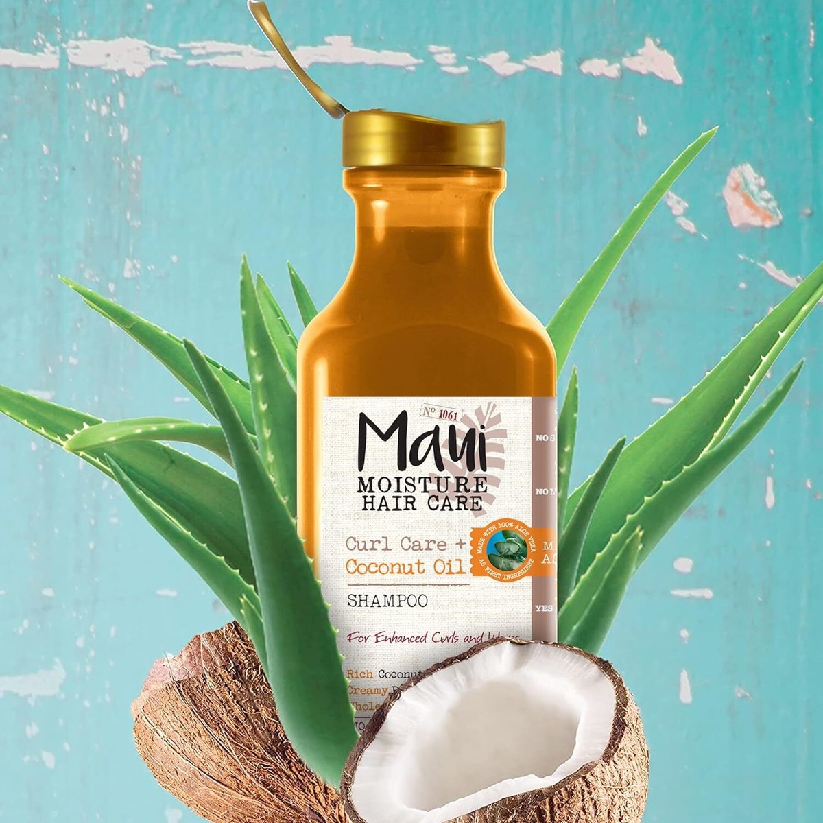Maui Moisture Shampoo Mit Bambusfasern – 385 Ml, Sulfatfrei, Mit Aloe Vera Für Weiches, Glänzendes Haar