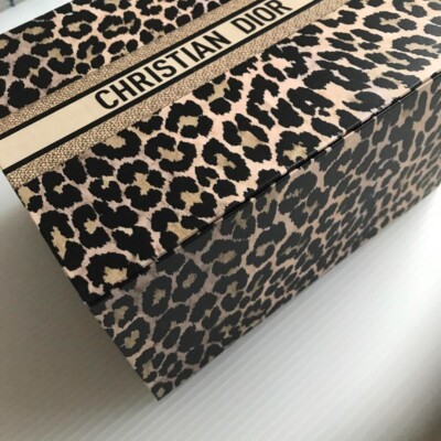 Dior Leopard Print Gift Box Only 18cm x 21cm x 11.5cm Dior Leopard Print Gift Box Only 18cm x 21cm x 11.5cm