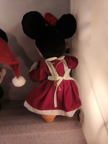 Santa's Best EZ Light Animated Ornaments Mickey & Minnie Tested & Working - Picture 8 of 13