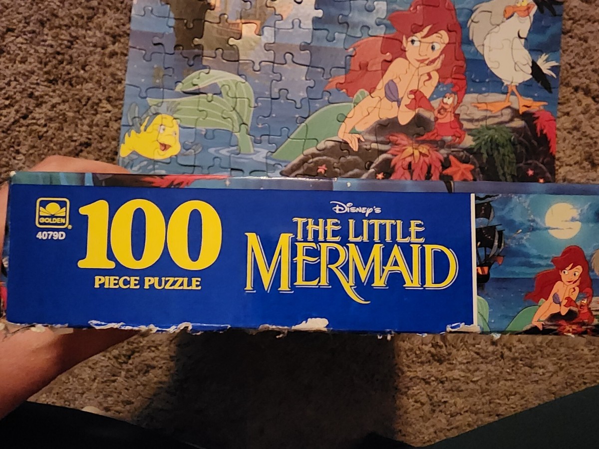Golden Disney's The Little Mermaid 100 Piece Puzzle Vintage