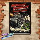 Classic Rat Fink Power Vintage Metal Tin Sign Nostalgic Garage Wall Art