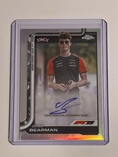 2025 Topps Chrome F1 Oliver Bearman RC Rookie Autograph Auto #CAC-BEA