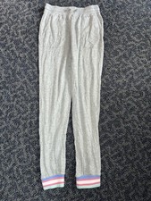 Vineyard Vines Large 14 Kids Joggers Sweat Pants Striped Cuffs Grey
