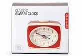 Kikkerland Red Classic Alarm Clock Standard Wall Clock