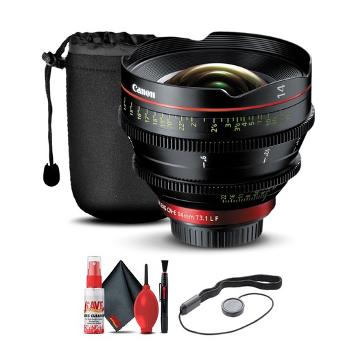 Canon CN-E 14mm T3.1 L F Cinema Prime Lens (EF Mount) (8325B001) + More - Picture 1 of 2