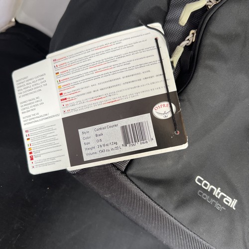 Osprey Contrail 22L Borsa Messenger Corriere con Tracolla - Nero - Foto 14 di 14