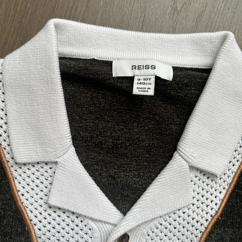 Reiss Jungen khaki Shirt Top Größe 9-10 Jahre - Bild 2 von 9