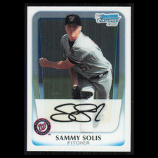 Sammy Solis #BCP106 2011 Bowman Chrome Prospects Washington Nationals Baseball