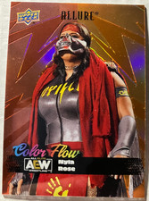 2024 Upper Deck Allure AEW Color Flow Red-Orange #CF3 Nyla Rose 