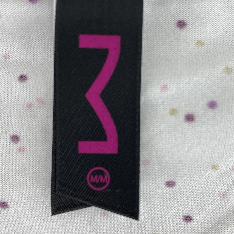 Conjunto de 2 piezas de pijama Maidenform crema a lunares con botones/pantalones tirar nuevos con etiquetas mediano Foto 4 de 4