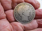 1911 Barber Silver Half Dollar Very Nice