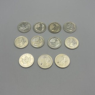 11x 1oz Fine Silver Coins 8 Britannia £2 2023 3 Canada Maple Leaf 2006