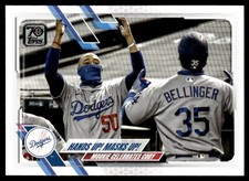 2021 Topps Hands Up! Masks Up! Los Angeles Dodgers #303