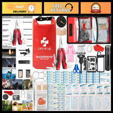Waterproof Boat Emergency Kit - 2-in-1 First Aid  Safety Supplies
