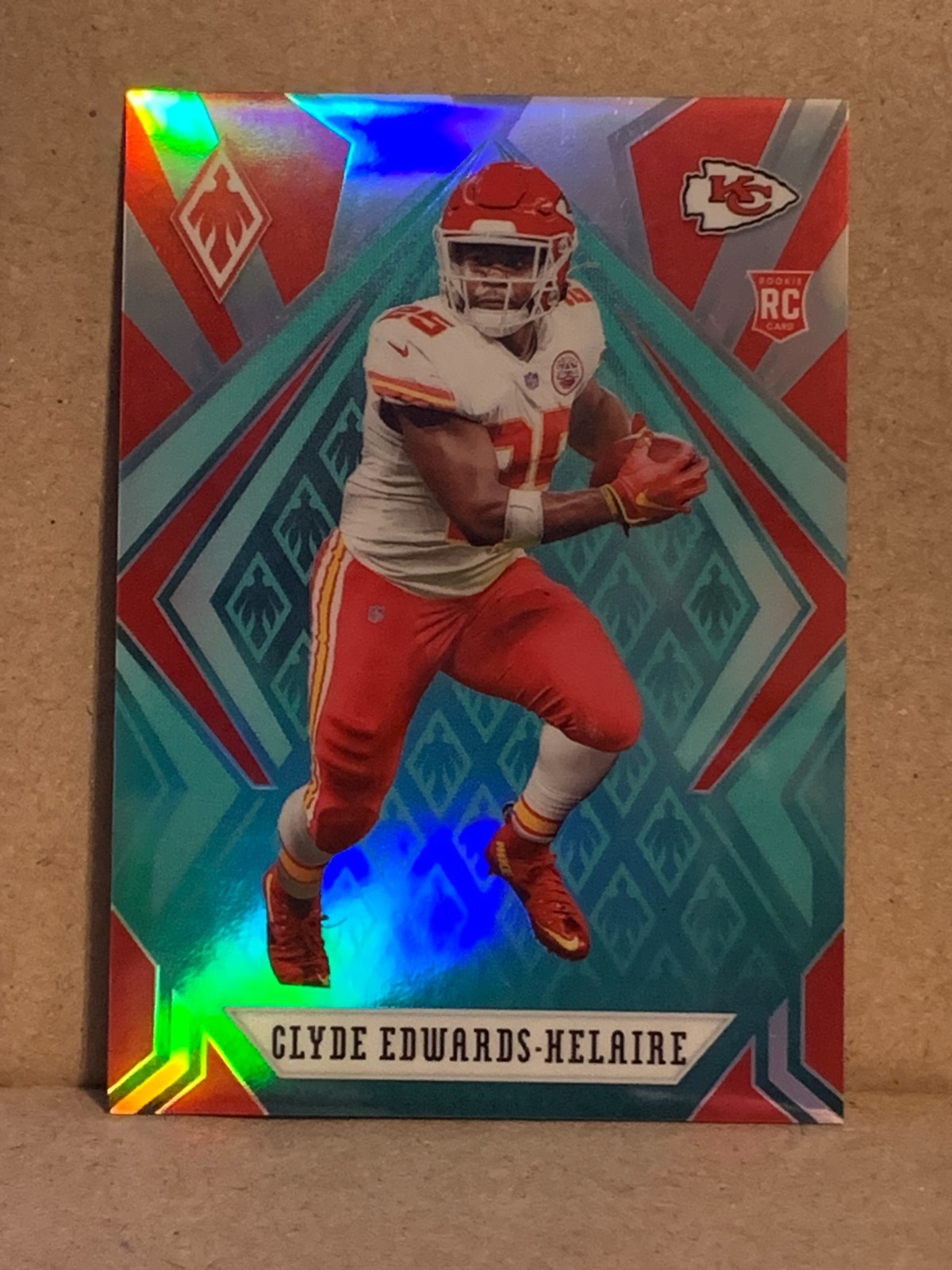 2020 PHOENIX TEAL #121 CLYDE EDWARDS-HELAIRE RC 165/175 KANSAS CITY CHIEFS