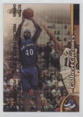 1998-99 Topps Finest Refractor Calbert Cheaney #52 9v7