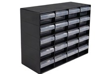 20 Drawer Storage Cabinet Plastic Tool Organiser Office Makeup Craft Rack