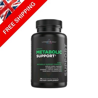 Livingood Daily Metabolic Support - 120 Kapseln für Fettverbrennung, Energie & Appetit