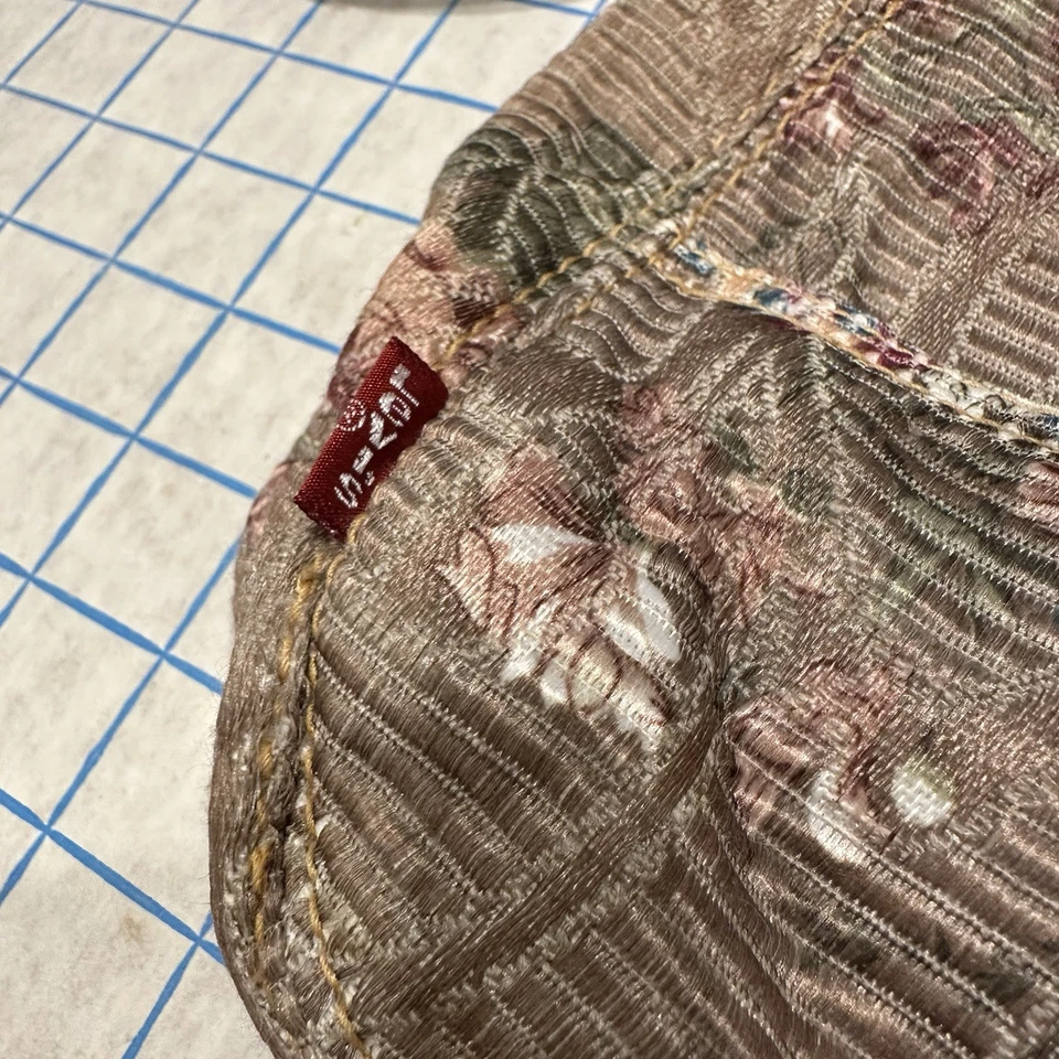 Mini Bolso de Hombro Levi’s Y2K Tapiz Floral Denim Vintage 00s Hobo Cartera Nuevo con Etiquetas Foto 2 de 4