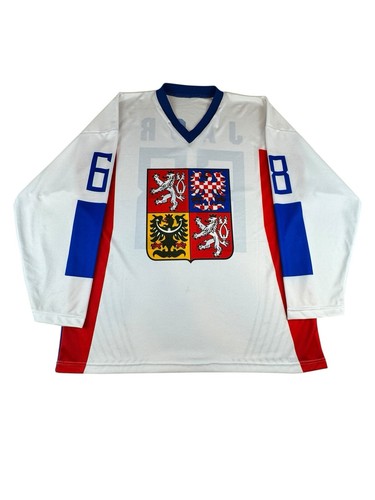 Tschechien Jaromir Jagr National Hockey Team Replica Trikot #68 Sublimiert