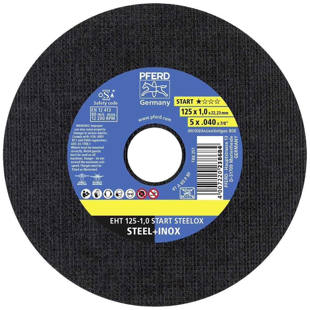 Coffret de disques de tronçonnage 125 mm x 1 mm TOOLS comprenant 25 pièces pour meuleuse d'angle